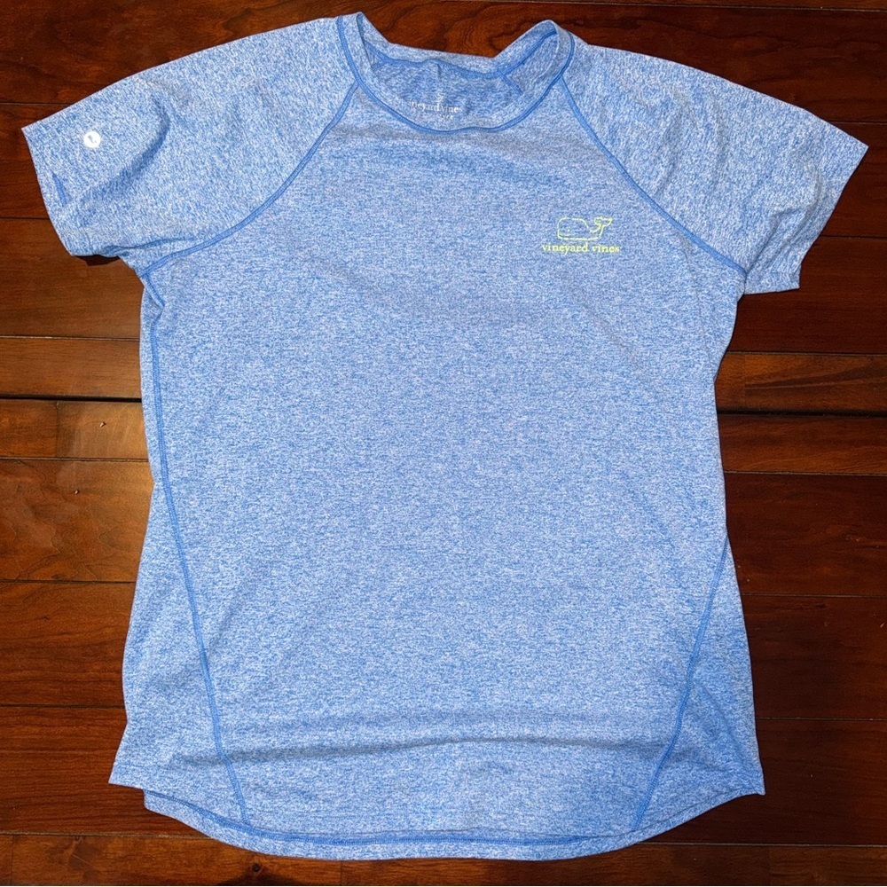 Vineyard Vines Heather Blue Performance Tee
